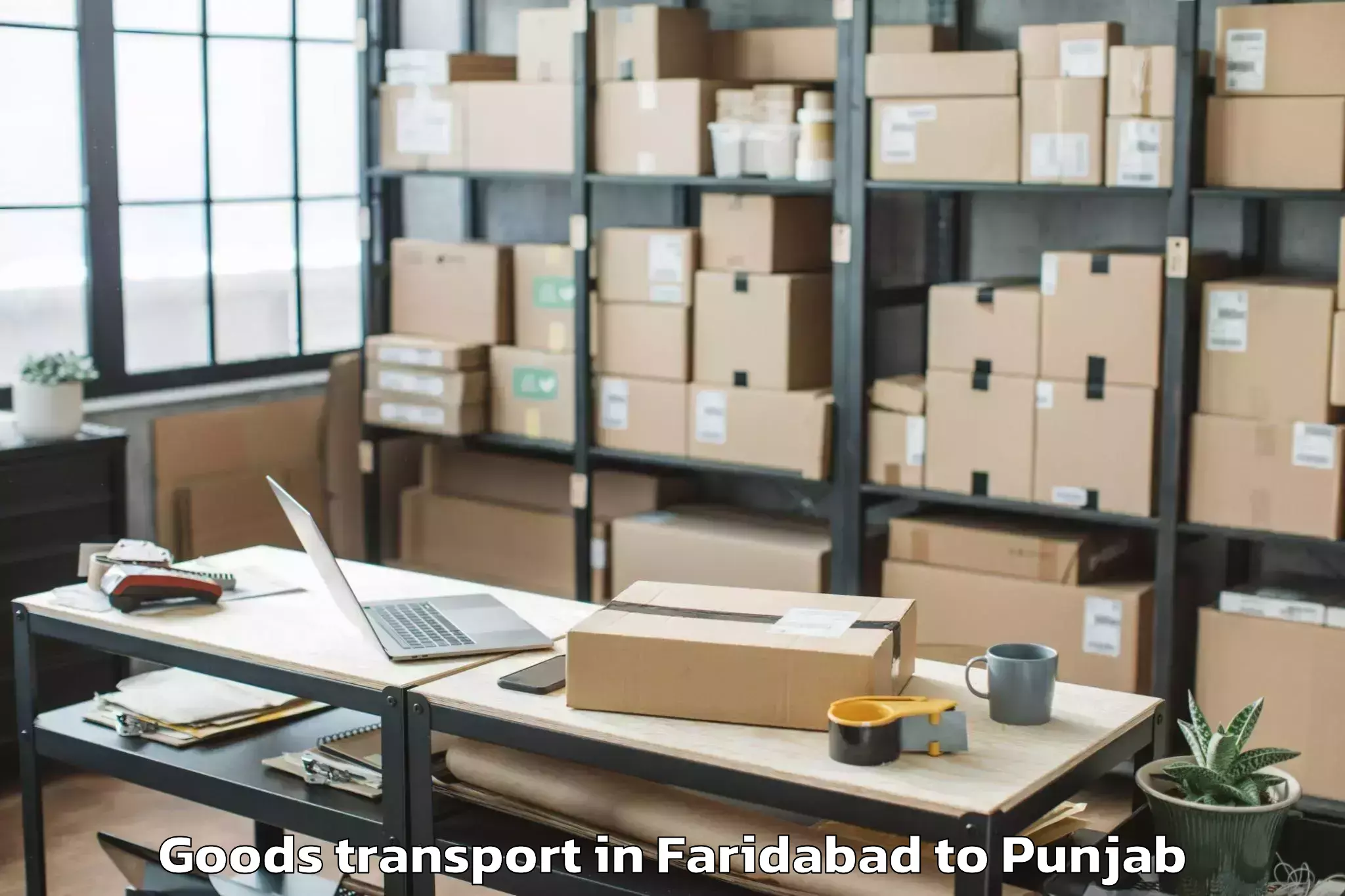 Faridabad to Bhadaur Goods Transport